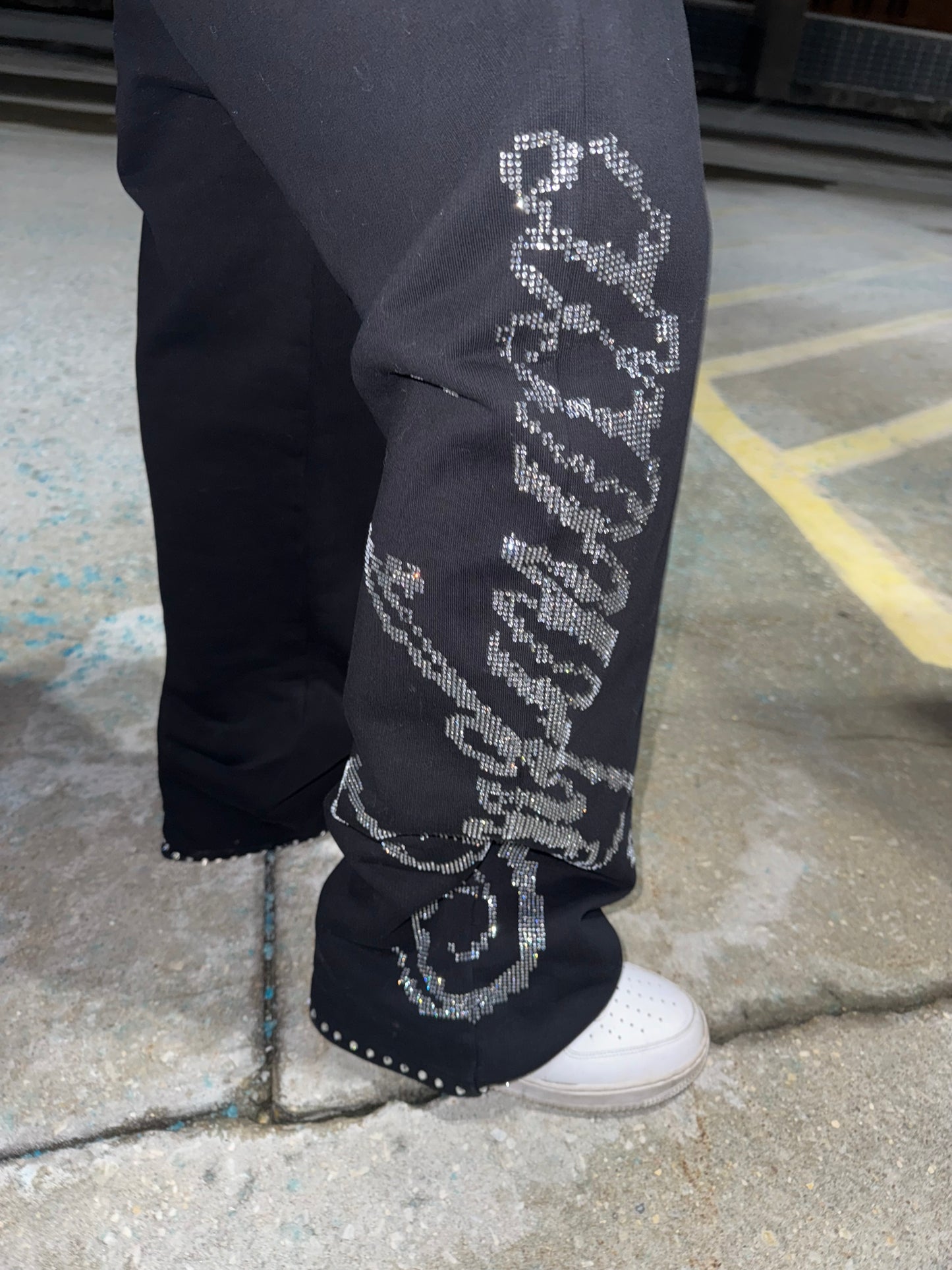 RHINESTONE SWEATPANTS