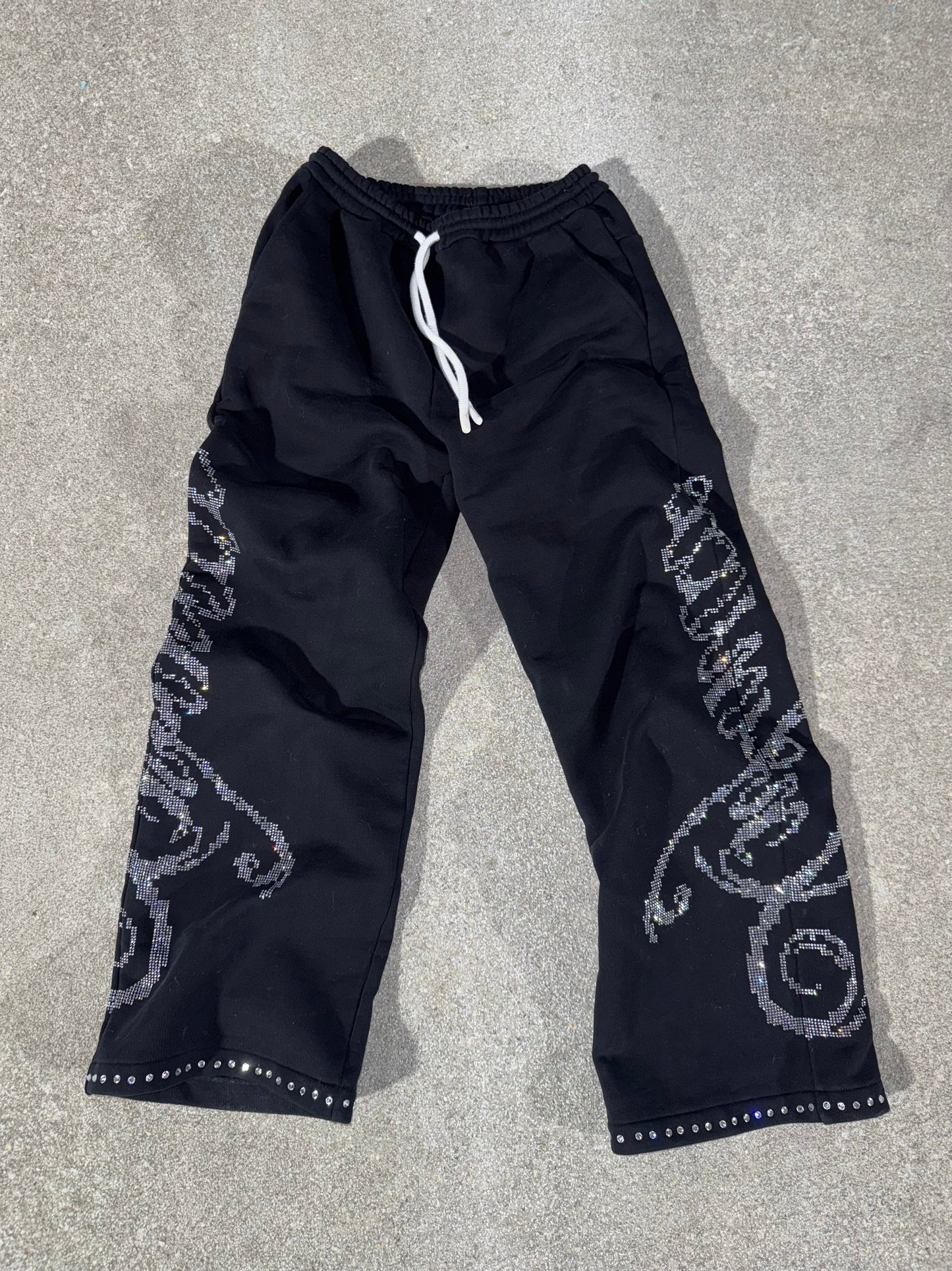 RHINESTONE SWEATPANTS